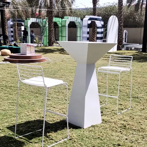 Comfortable hospitality furniture creating inviting spaces for Ramadan gatherings.