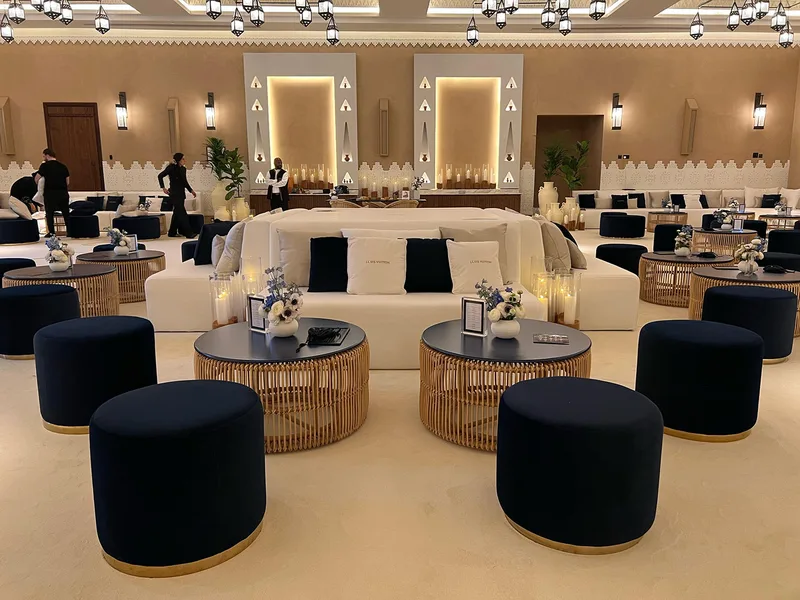 Evolution Furniture supplied comfortable seating for a beautifully styled event lounge.