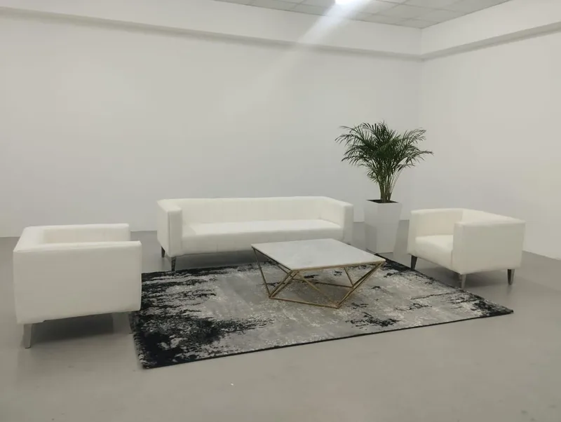 Evolution Furniture created comfortable backstage hospitality spaces using Murphy and Harvey sofa collections.