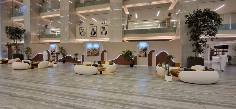 Lounge furniture collection enhancing executive hospitality spaces in Abu Dhabi.