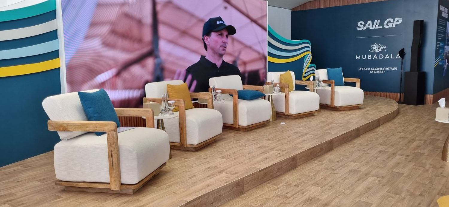 Evolution Furniture supplied coordinated hospitality furniture for Sail GP - Mubadala.