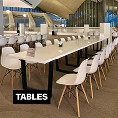Evolution Furniture - Tables to rent UAE and Saudi Arabia
