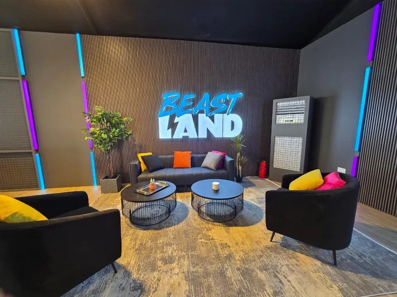 Contemporary furniture layout designed to enhance event photography.